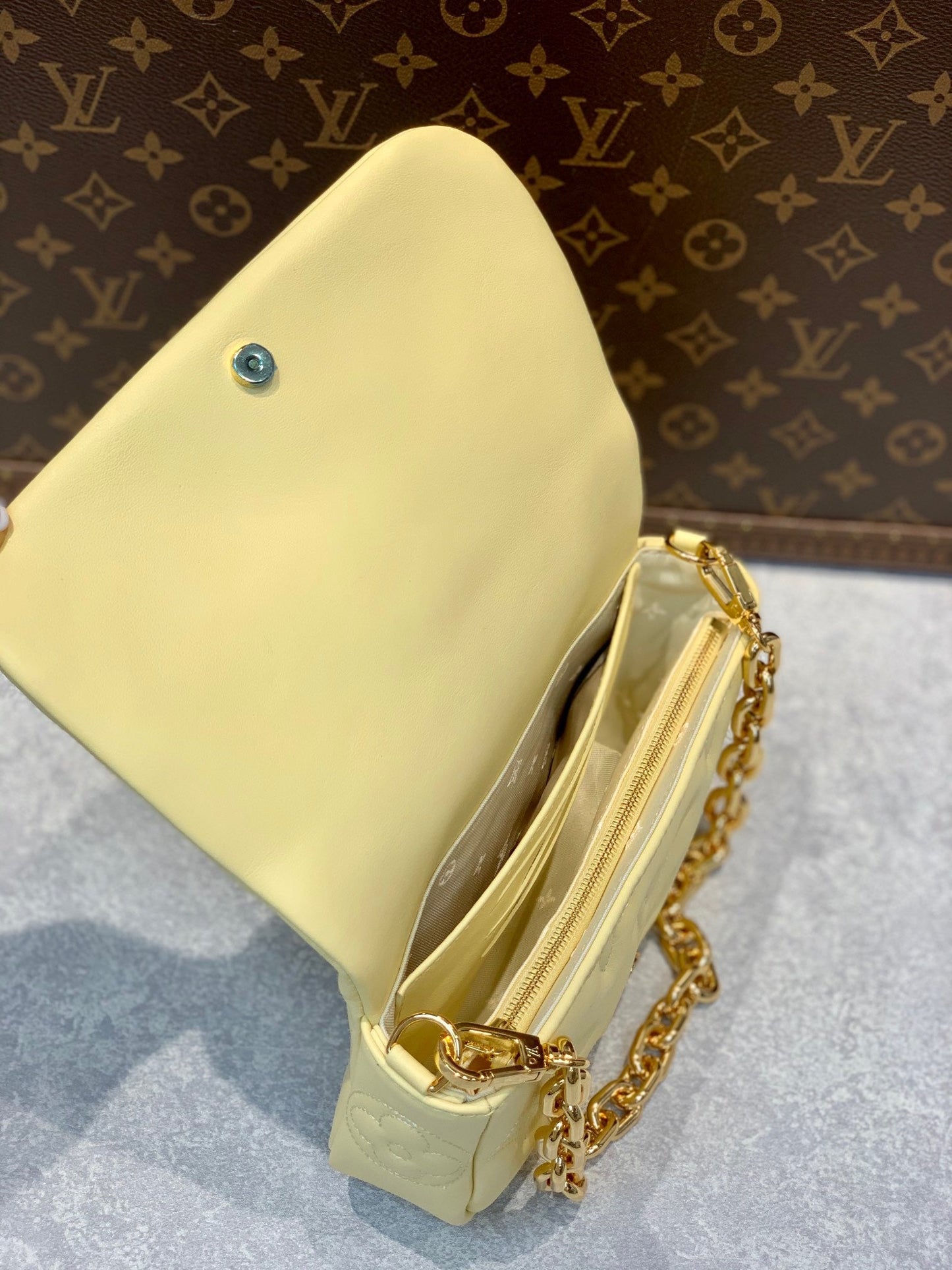 LB664 Wallet on Strap Bubblegram / HIGHEST QUALITY VERSION / 7.9 x 4.7 x 2.4 inches