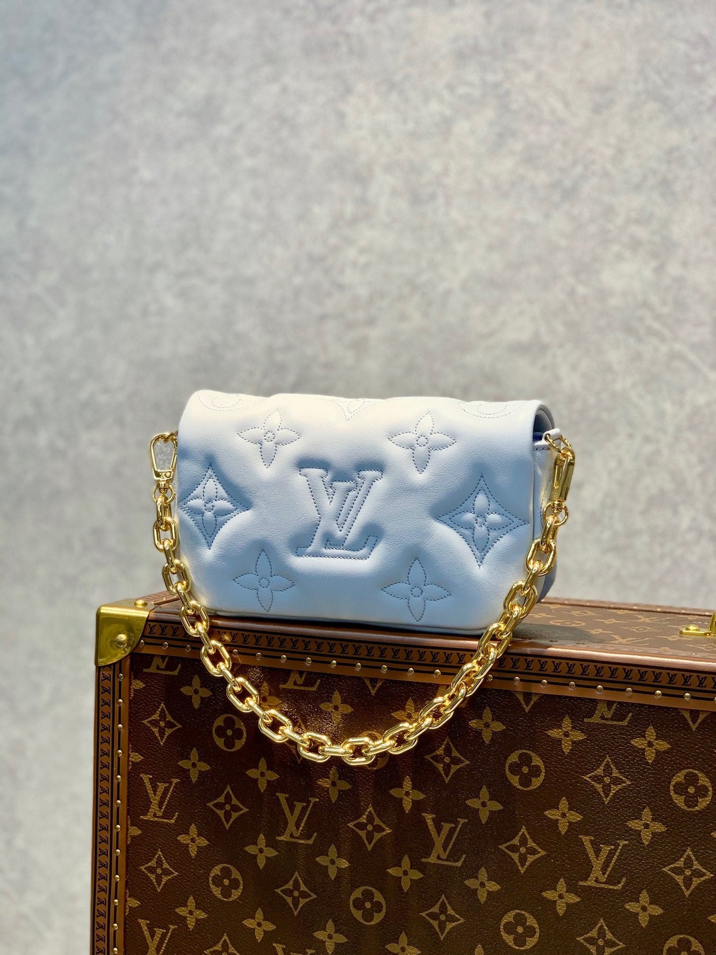 LB665 Wallet on Strap Bubblegram / HIGHEST QUALITY VERSION / 7.9 x 4.7 x 2.4 inches