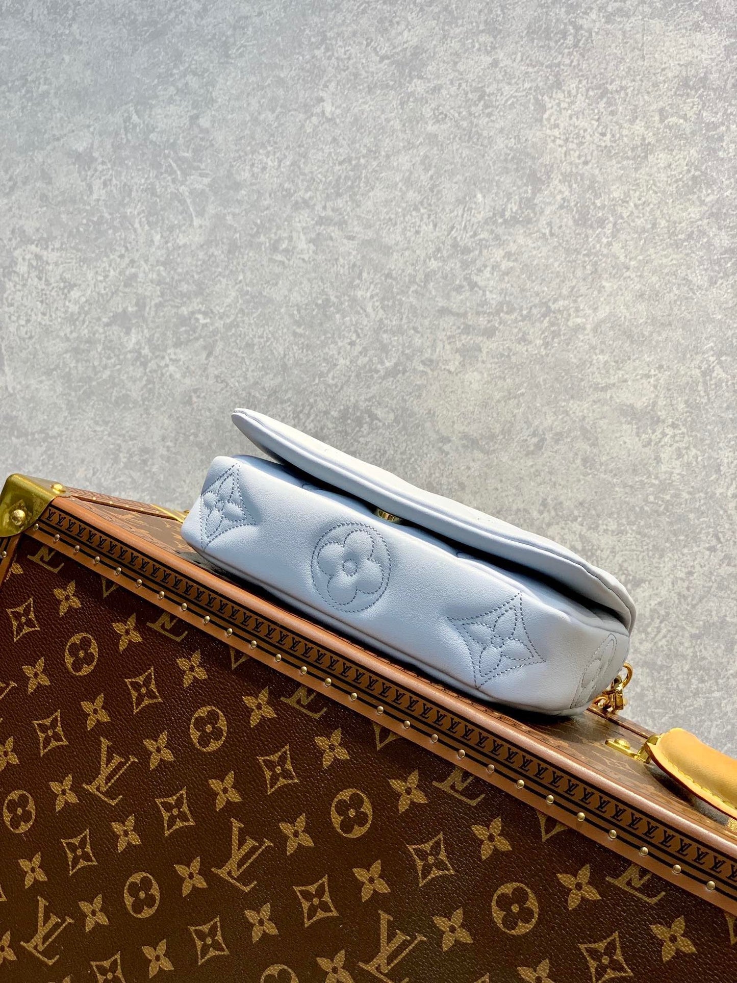 LB665 Wallet on Strap Bubblegram / HIGHEST QUALITY VERSION / 7.9 x 4.7 x 2.4 inches