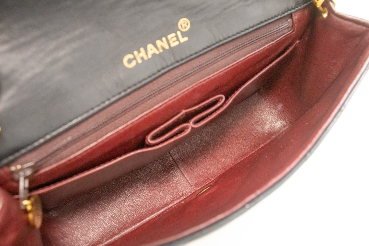 Top Quality Chanel Full New Chain Shoulder Bag Clutch Black Quilted Lambskin