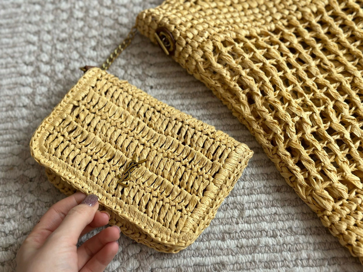 YSK407 Icare in Raffia /  18.1" X 16.9" X 2"