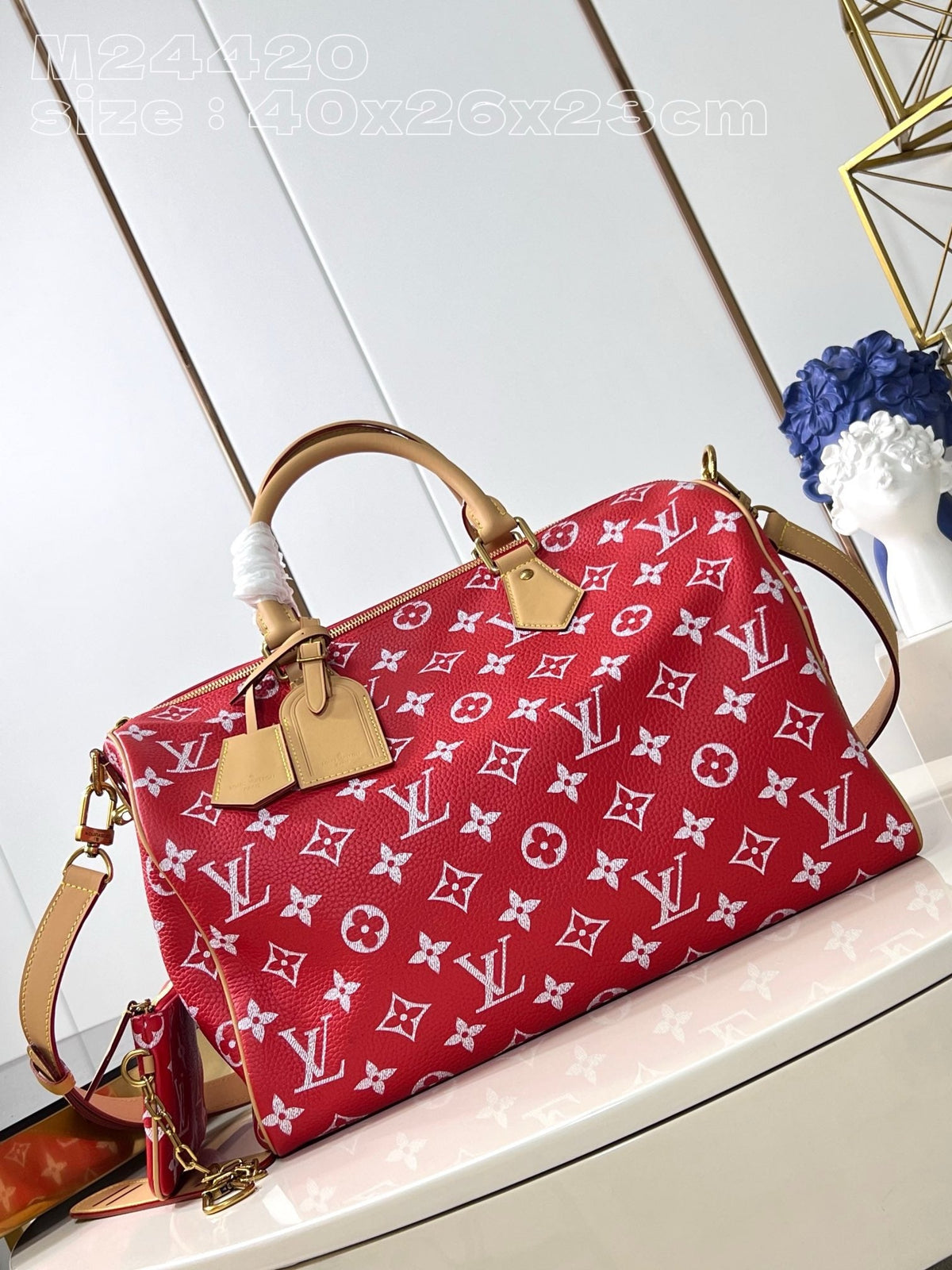 LB986 Speedy P9 Bandoulière 40 / 15.7 x 10.2 x 9.1 inches / HIGHEST QUALITY VERSION