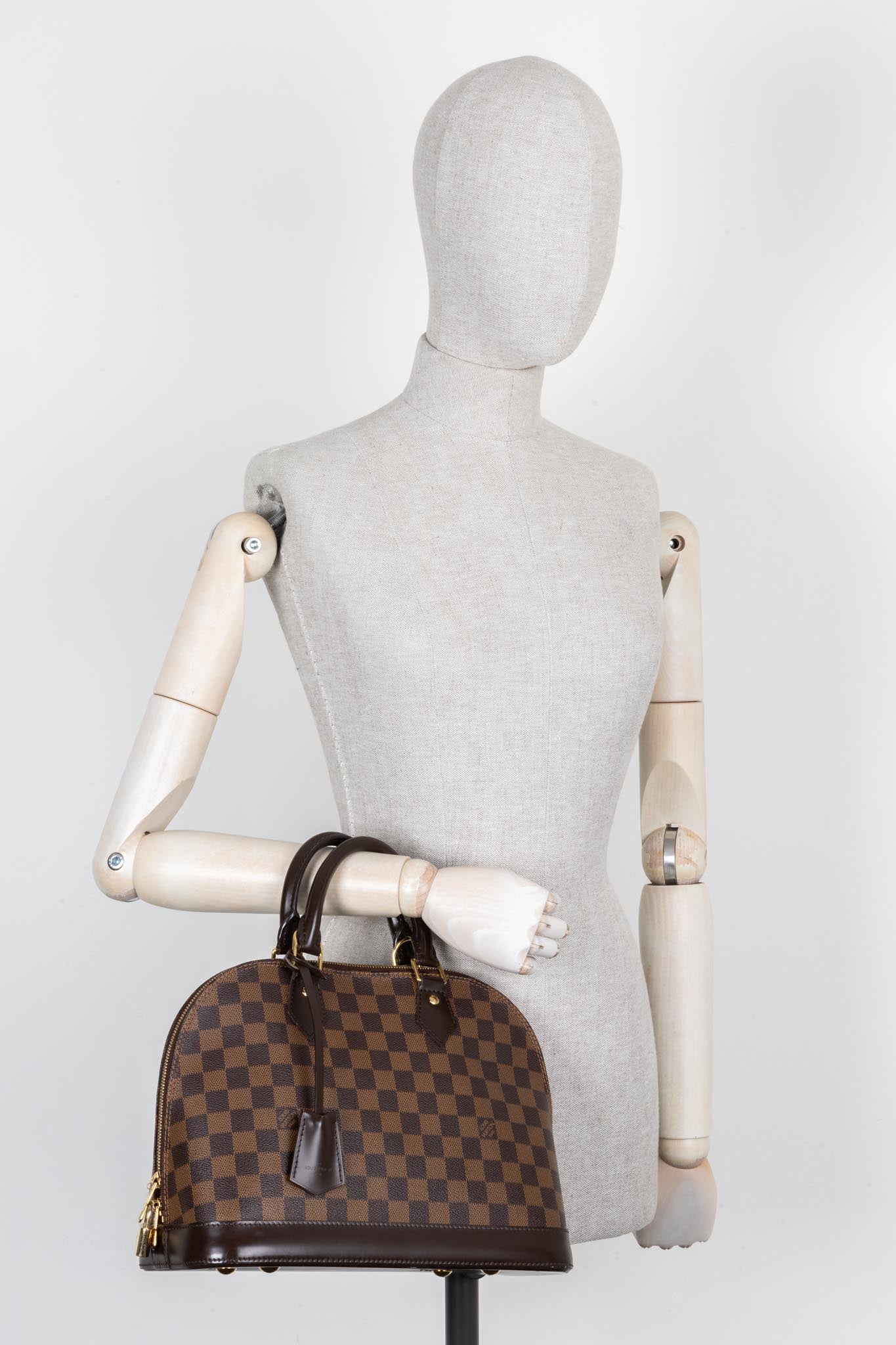 Louis Vuitton Alma PM Hand Bag Damier Ebene
