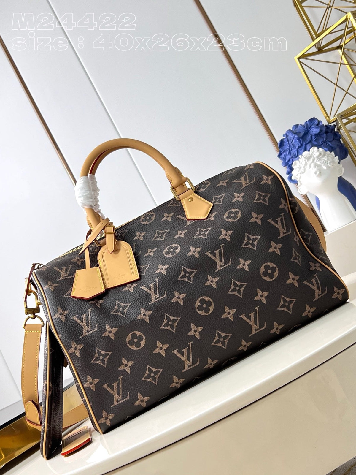 LB985 Speedy P9 Bandoulière 40 / 15.7 x 10.2 x 9.1 inches / HIGHEST QUALITY VERSION