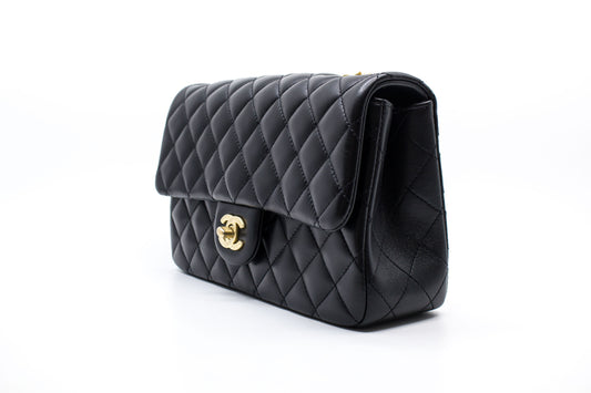 Chanel AS4064 B10716 Chanel 23S Flap Bag  Black   94305 Lambskin Shoulder Bags Ghw