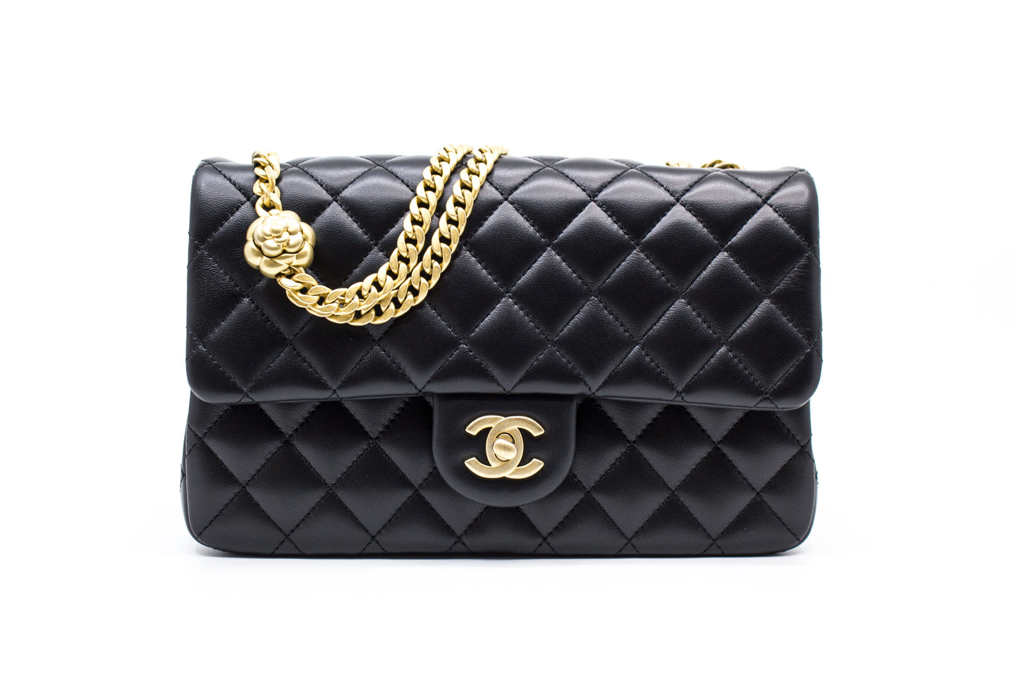 Chanel AS B Chanel S Flap Bag  Black /  Lambskin Shoulder Bags Ghw