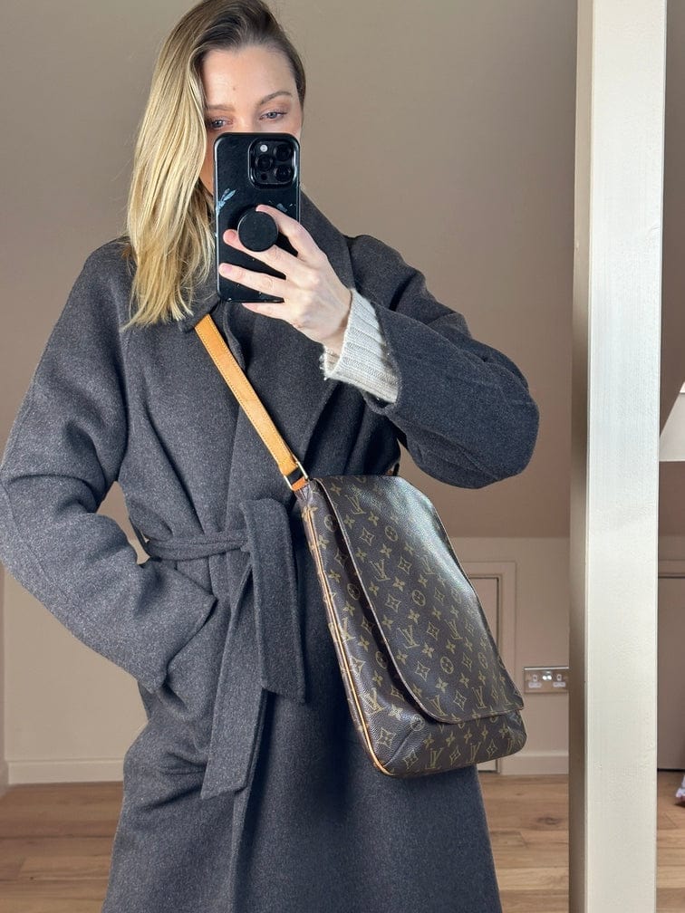 Vintage Louis Vuitton Musette Salsa Monogram Canvas Brown Bag