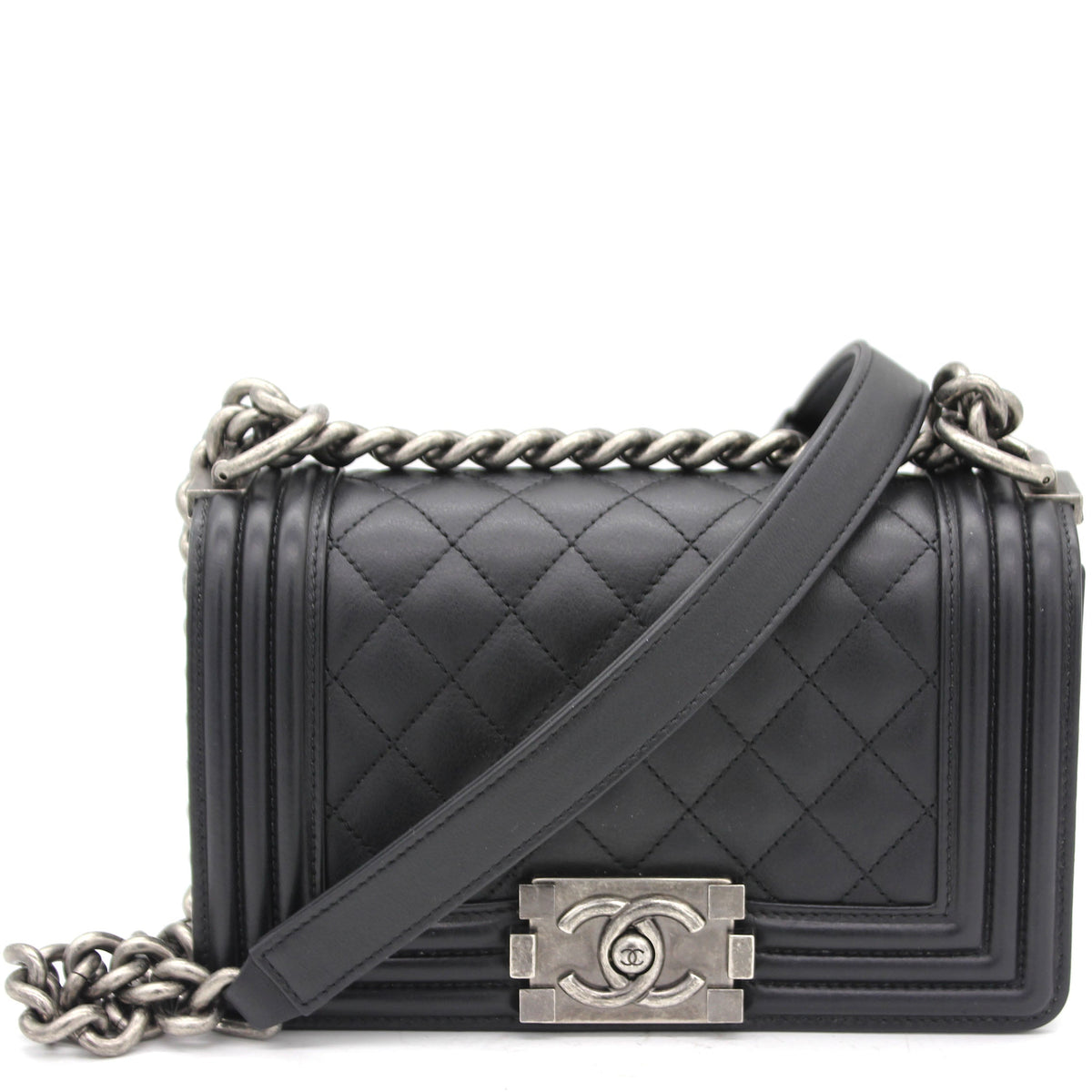 Chanel Quilted Small Boy Flap Black