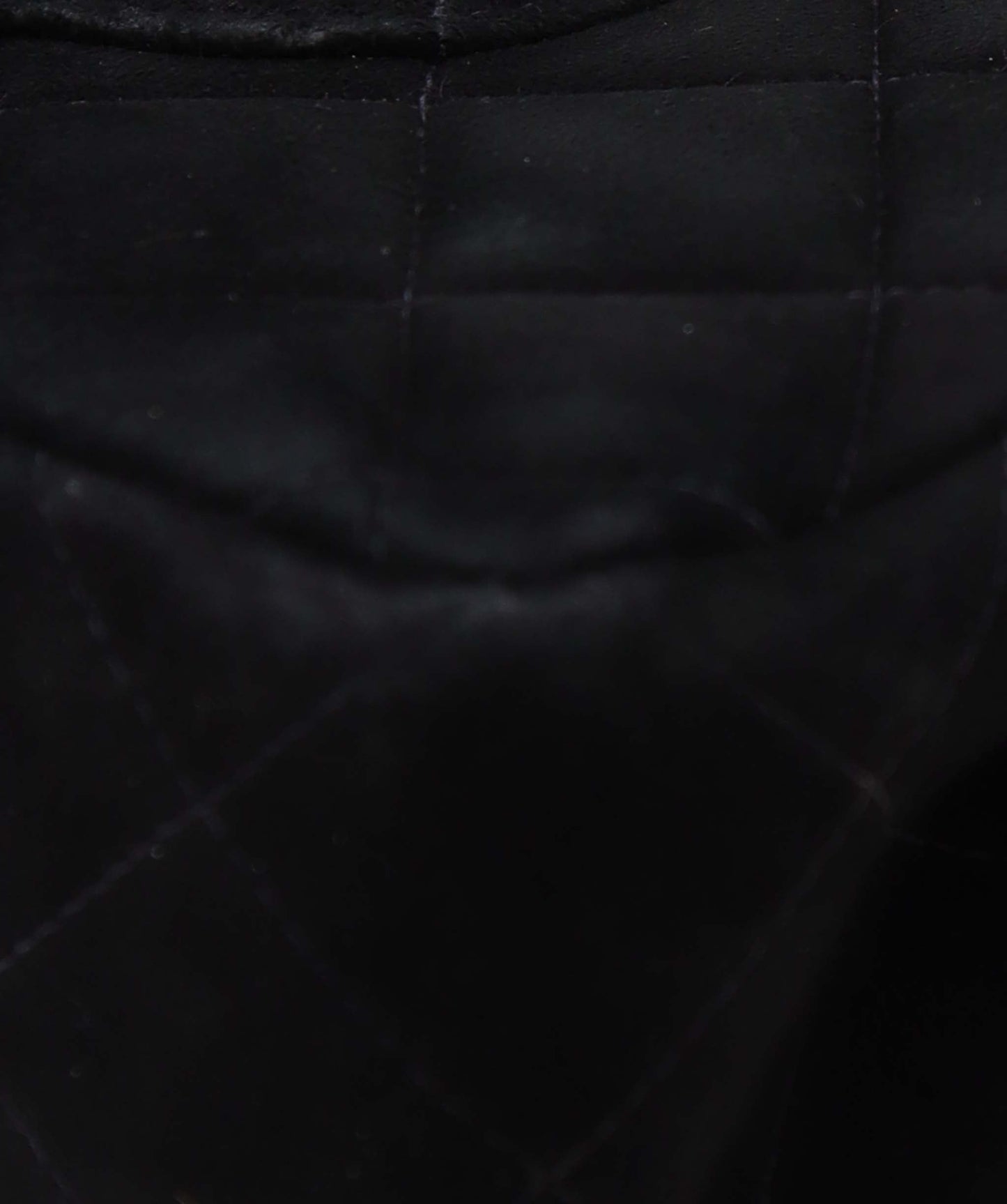 CHANEL VINTAGE CLASSIC FLAP MEDIUM CHAIN SHOULDER BAG BLACK SUEDE DXBS3462