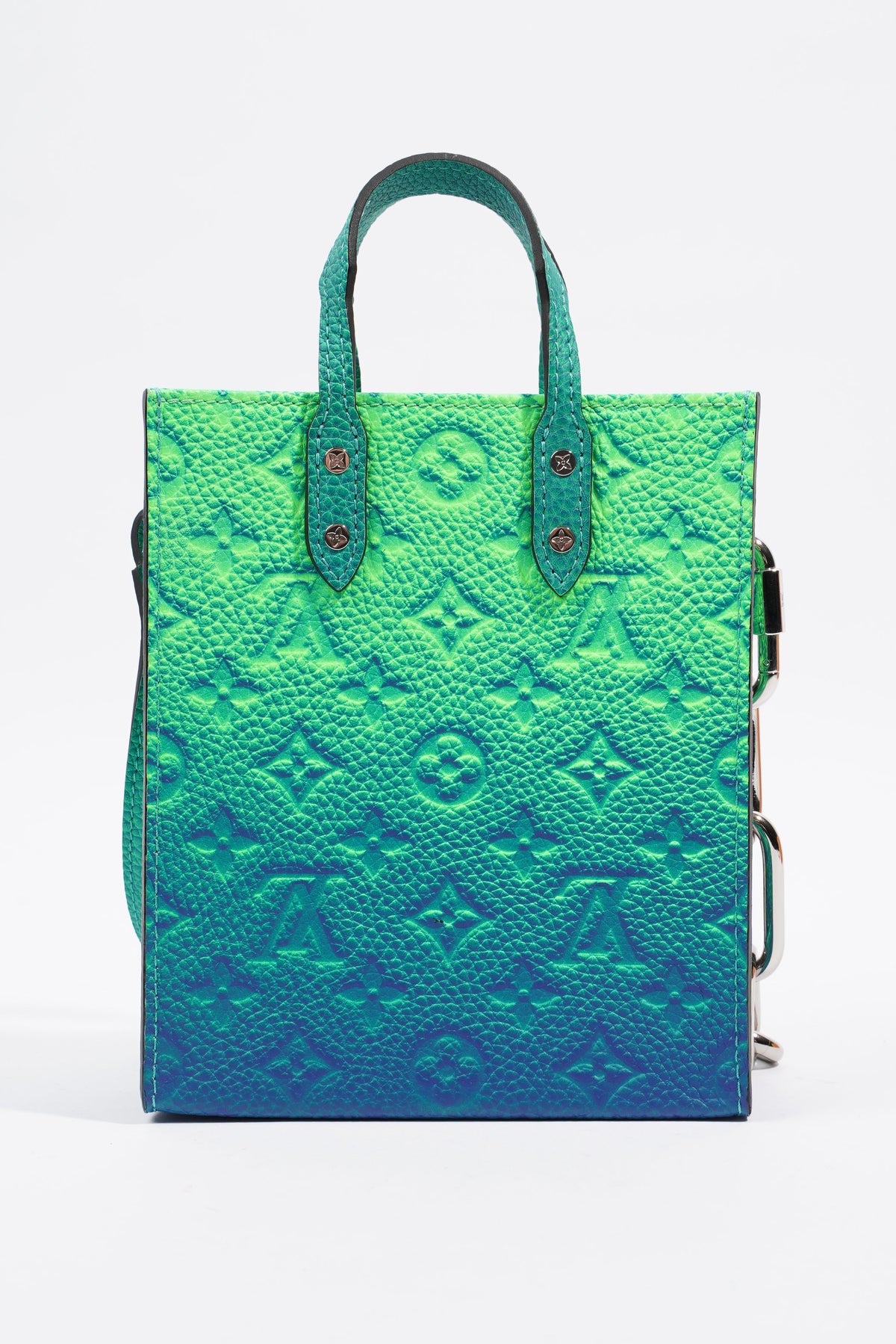 Louis Vuitton x Virgil Abloh Sac Plat Bag Blue / Green Leather
