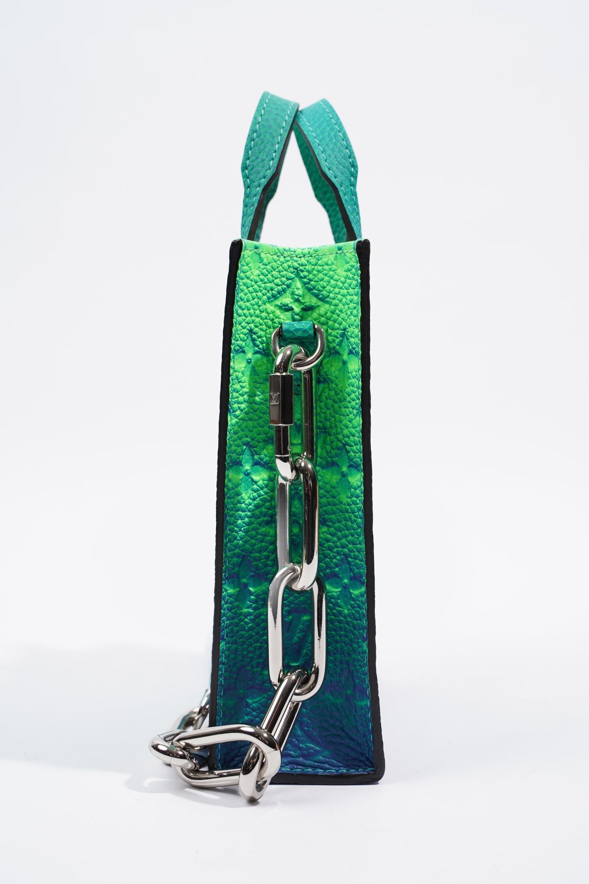 Louis Vuitton x Virgil Abloh Sac Plat Bag Blue / Green Leather