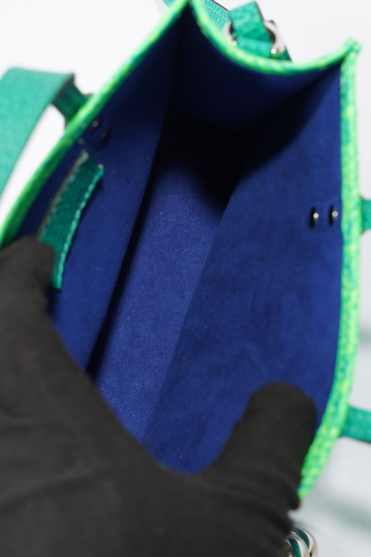 Louis Vuitton x Virgil Abloh Sac Plat Bag Blue / Green Leather