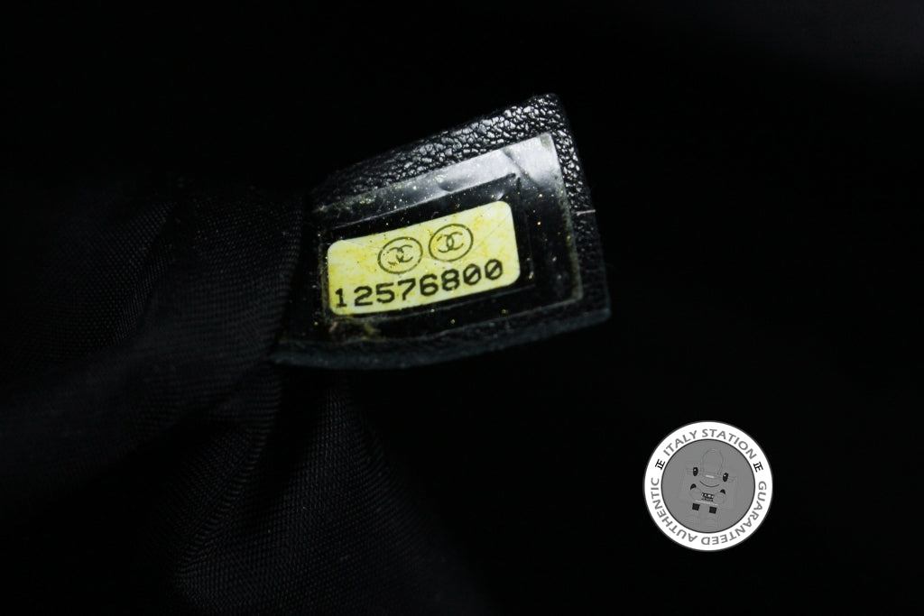 Chanel Shopping Black Leather Tote Bag Shw