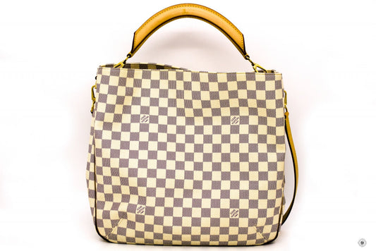 Louis Vuitton N41216 Damier Azur Soffi White Canvas Shoulder Bags Ghw