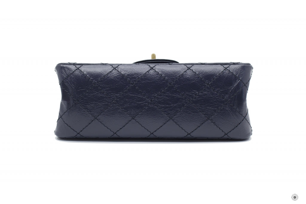 Chanel AS0874 Y0463 Mini 2.55 Navy   4N7384 Calfskin Small Shoulder Bags Gbhw