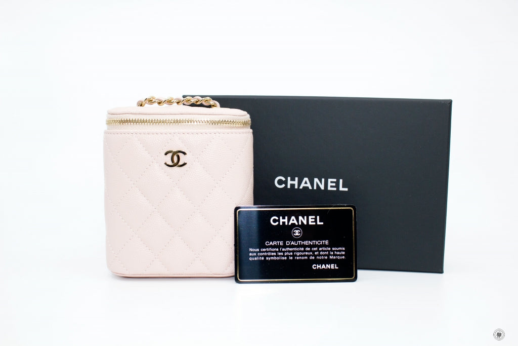 Chanel AP1466Y33352 Small Vanity With Classic Chain Pink   NA116 Caviar Shoulder Bags Pbhw