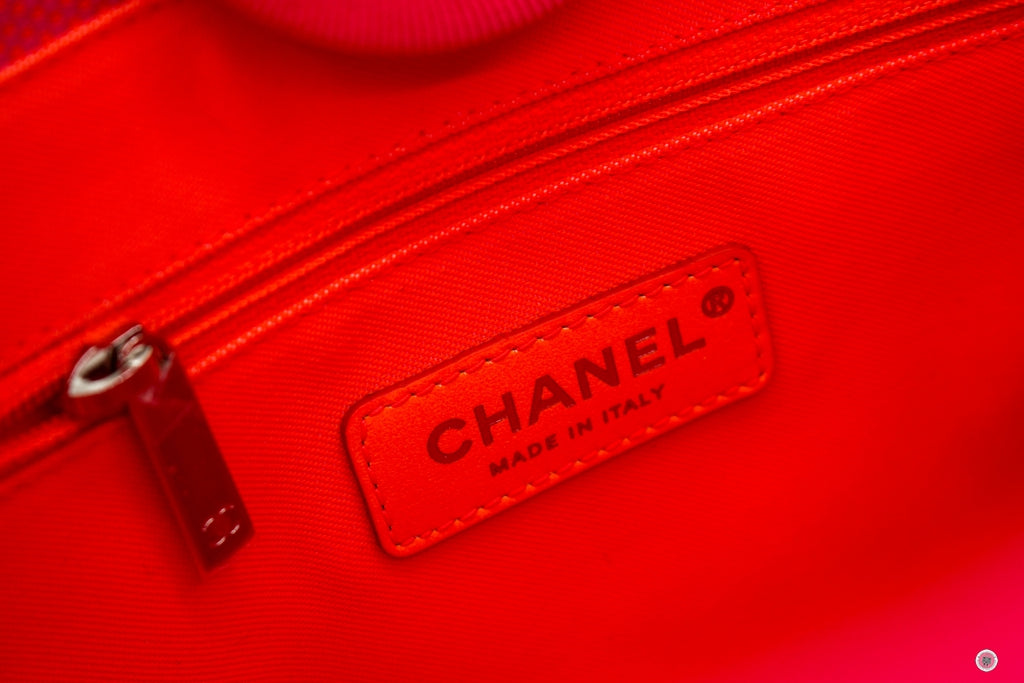 Chanel A66939B05492 Deauville Shopping Tote Neo Pink   NC270 Fabric Shoulder Bags Shw