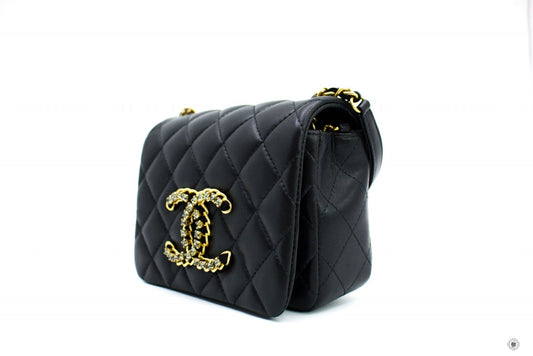 Chanel AS2599B05828 Mini Flap Bag Black   94305 Lambskin Shoulder Bags Gbhw