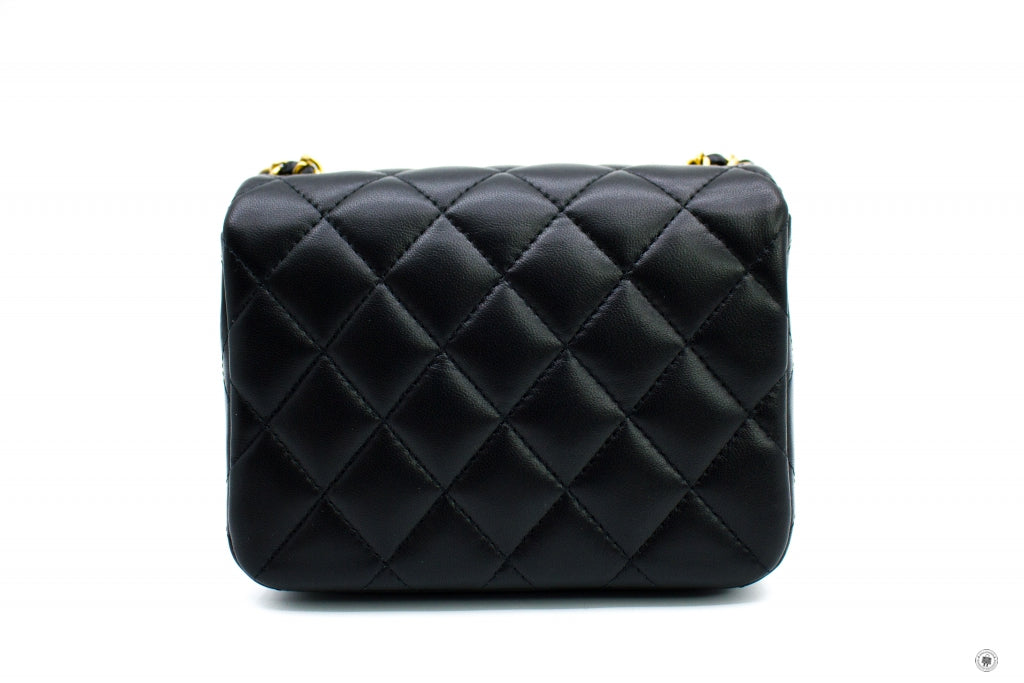 Chanel ASB Mini Flap Bag Black /  Lambskin Shoulder Bags Gbhw