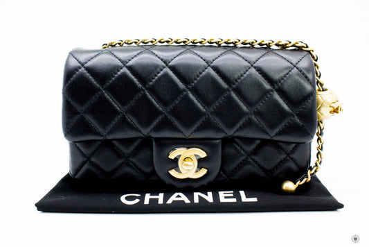 Chanel ASB Classic CC Flap Bag Black /  Lambskin Shoulder Bags Gbhw