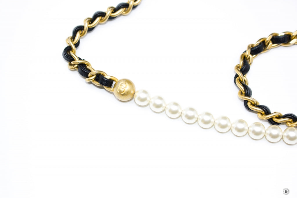 Chanel AS2859B06895 Bucket Bag With Imitation Pearls Black   94305 Lambskin Shoulder Bags Gbhw