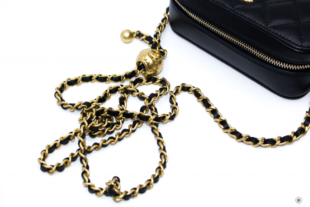 Chanel APB Mini Camera Case Black /  Lambskin Shoulder Bags Gbhw