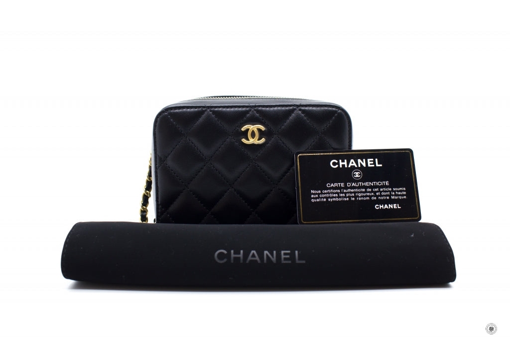 Chanel APB Mini Camera Case Black /  Lambskin Shoulder Bags Gbhw