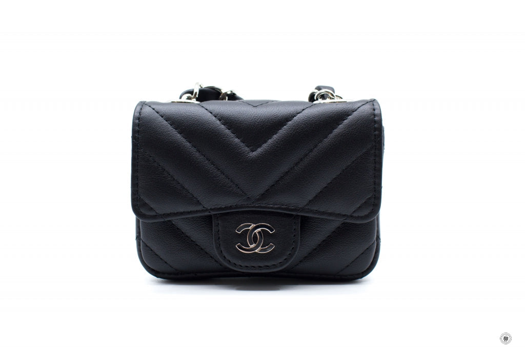 Chanel APB Classic Belt Bag Black /  Calfskin Shoulder Bags Shw