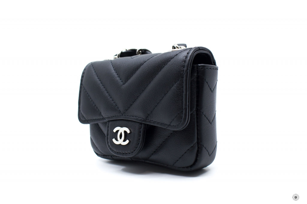 Chanel APB Classic Belt Bag Black /  Calfskin Shoulder Bags Shw