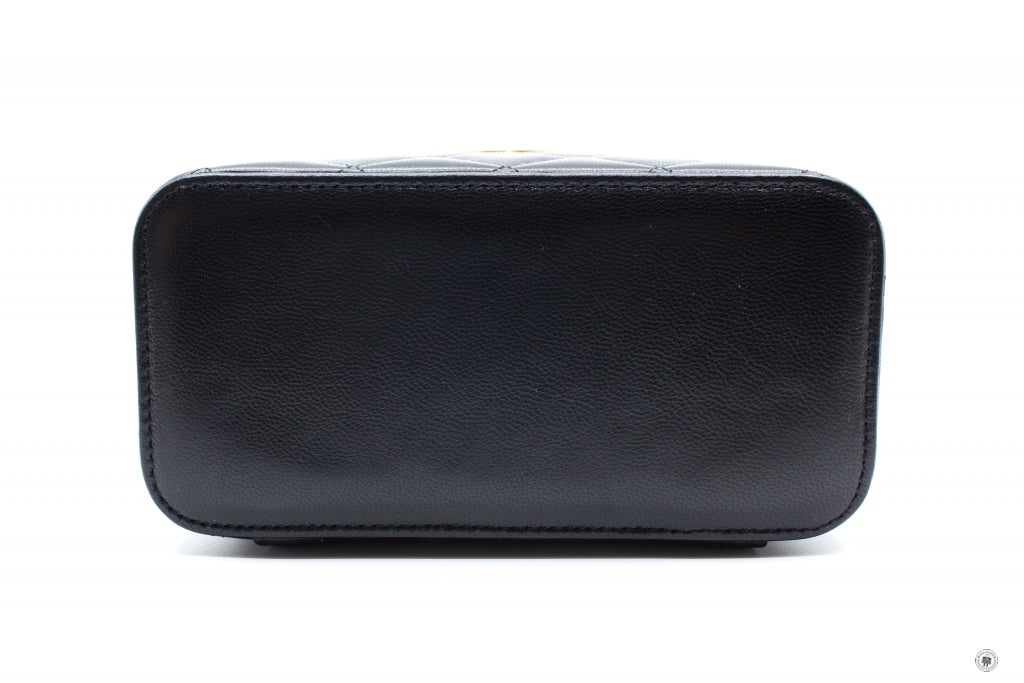 Chanel APB Vanity With Gold And Silver Chain Black /  Lambskin Shoulder Bags Shw