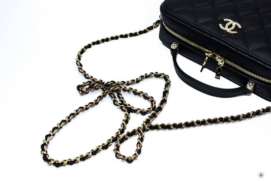 Chanel AS3168B07894 Vanity Case  Black   94305 Caviar Shoulder Bags Ghw