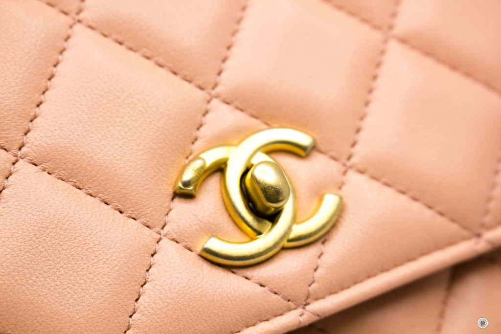 Chanel AP1450B02916 Wallet ON Chain Woc  Apricot   NG119 Lambskin Shoulder Bags Gbhw