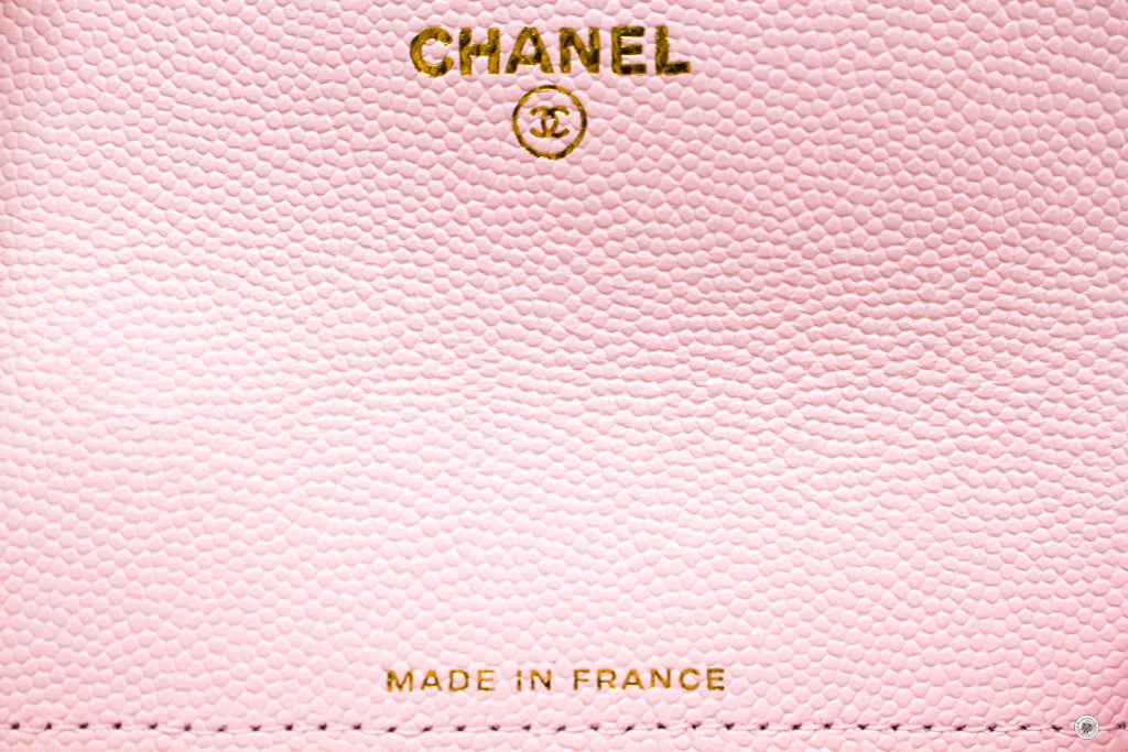 Chanel AP0214Y33352 Classic Card Holder Pink   NH620 Caviar Card Holder Pbhw