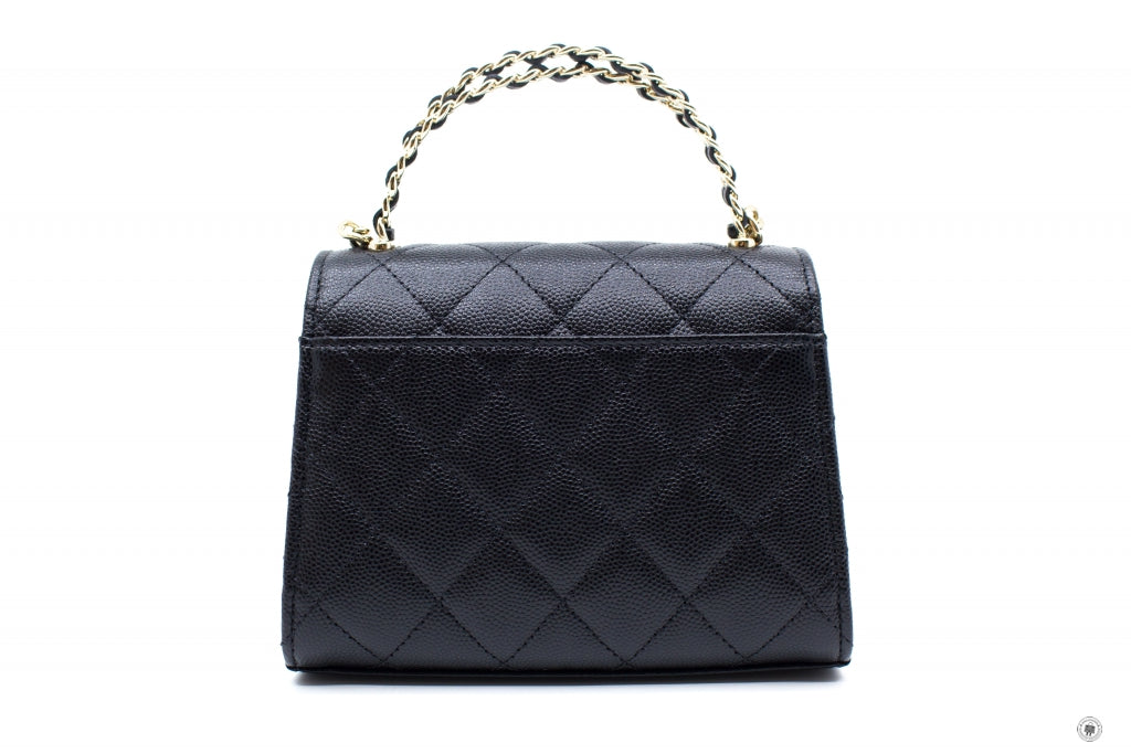 Chanel AP B  Clutch With Chain Black /  Calfskin Shoulder Bags Ghw