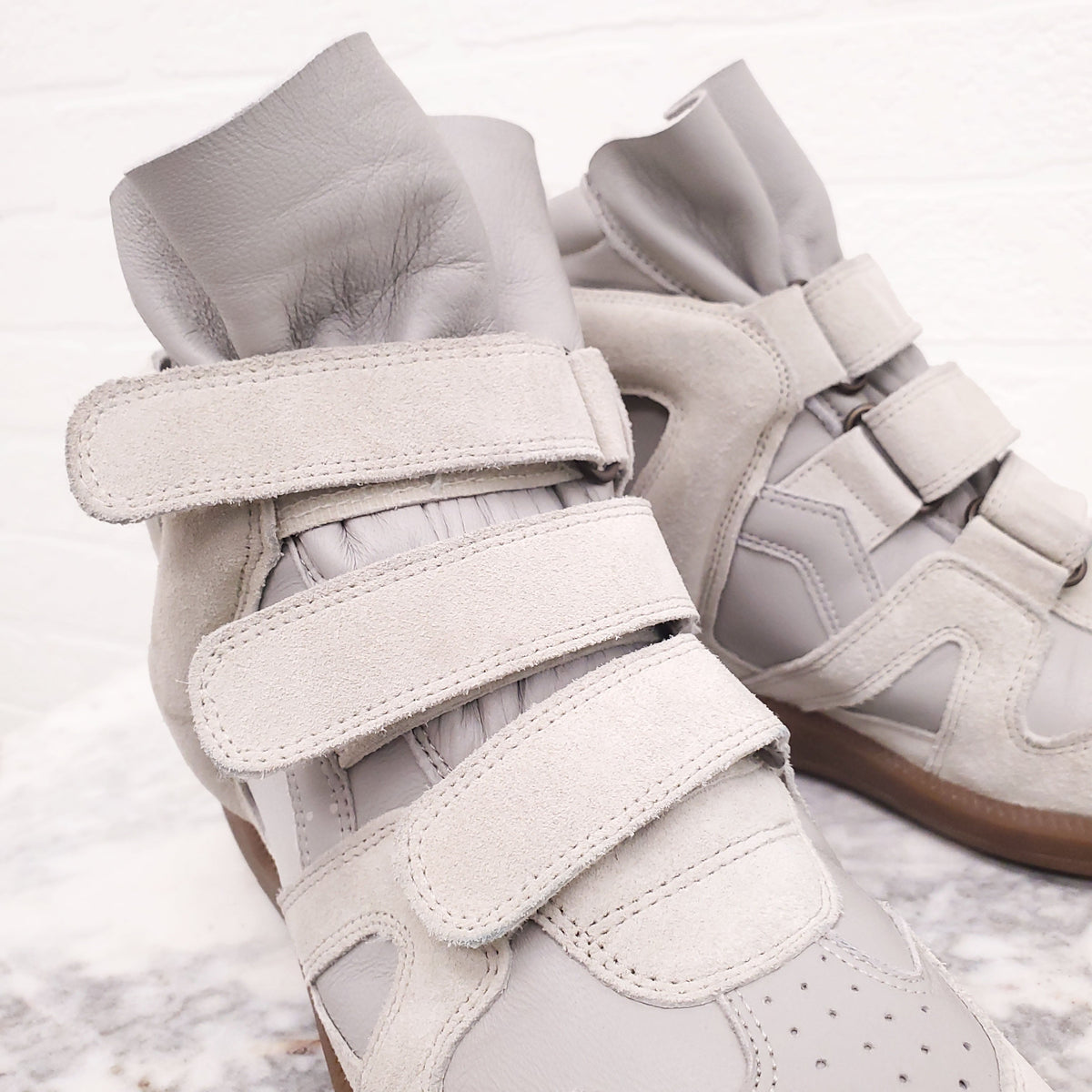 ISABEL MARANT SUEDE BEKETT SNEAKERS - SIZE 38