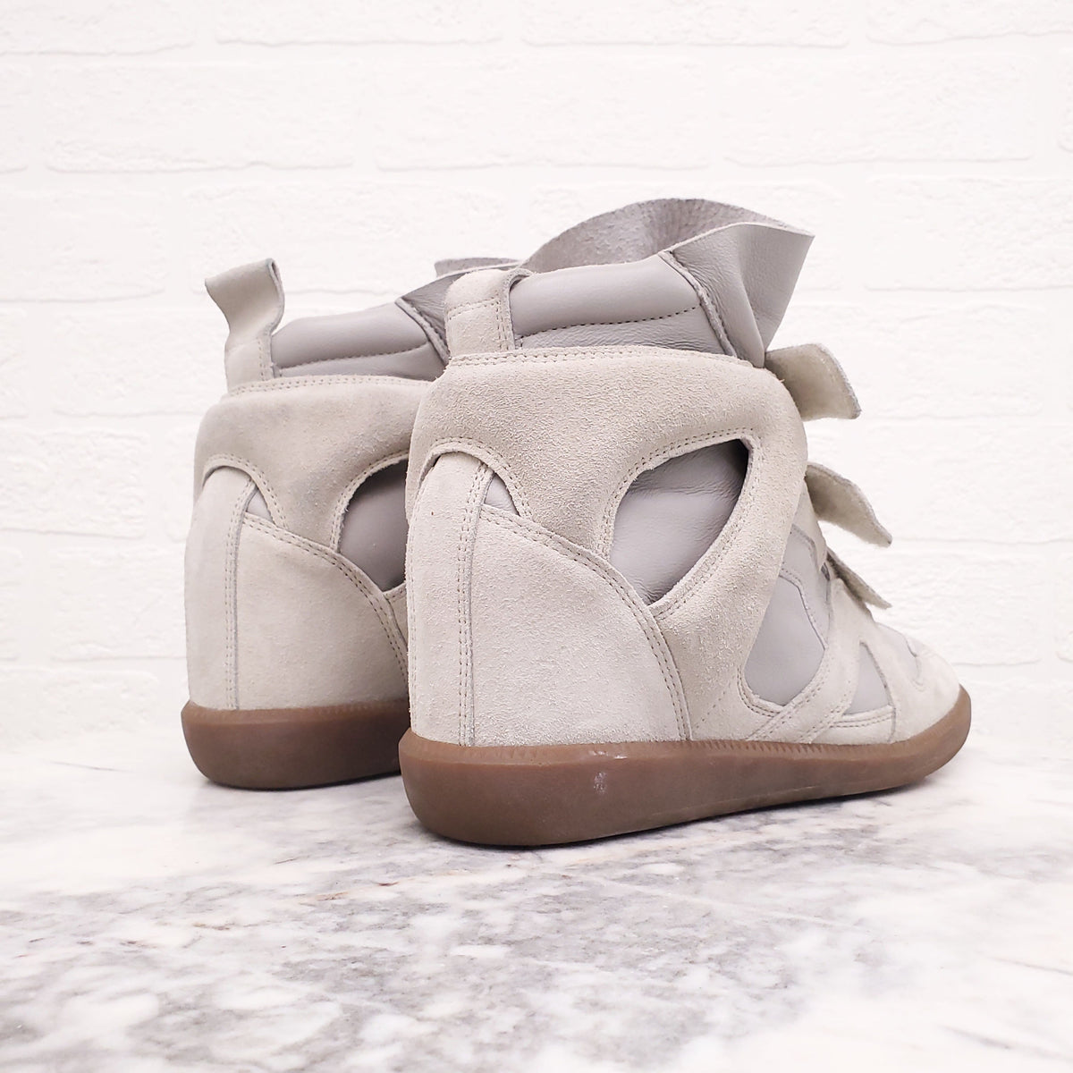ISABEL MARANT SUEDE BEKETT SNEAKERS - SIZE 38
