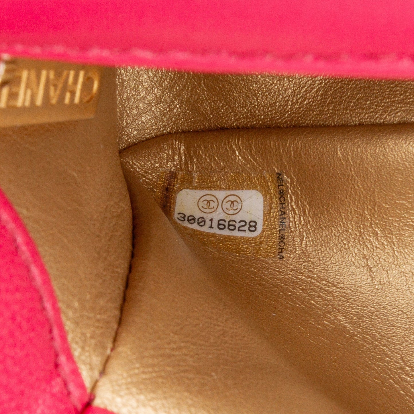 Pink Chanel Mini Rectangular Lambskin Pearl Crush Flap Crossbody Bag