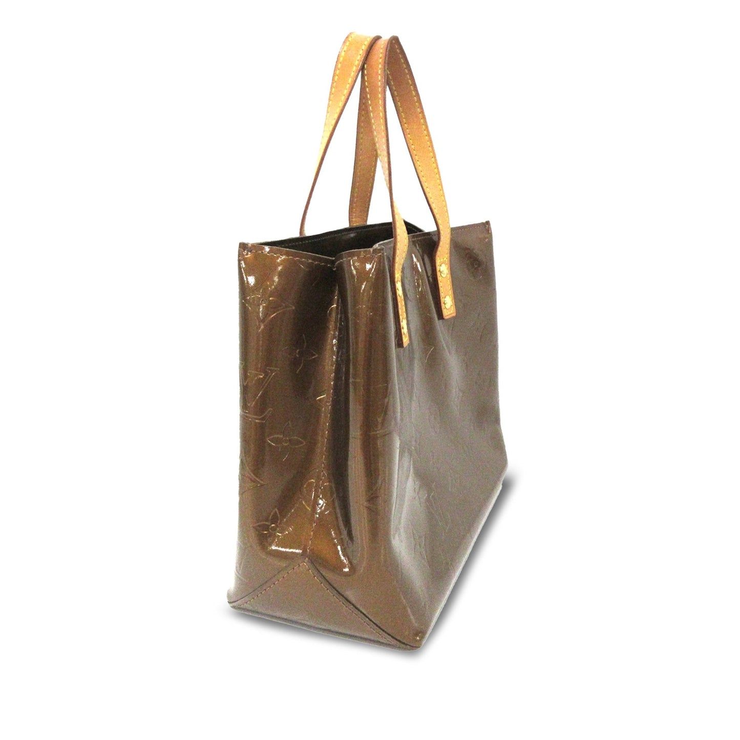 Brown Louis Vuitton Monogram Vernis Reade PM HandBag