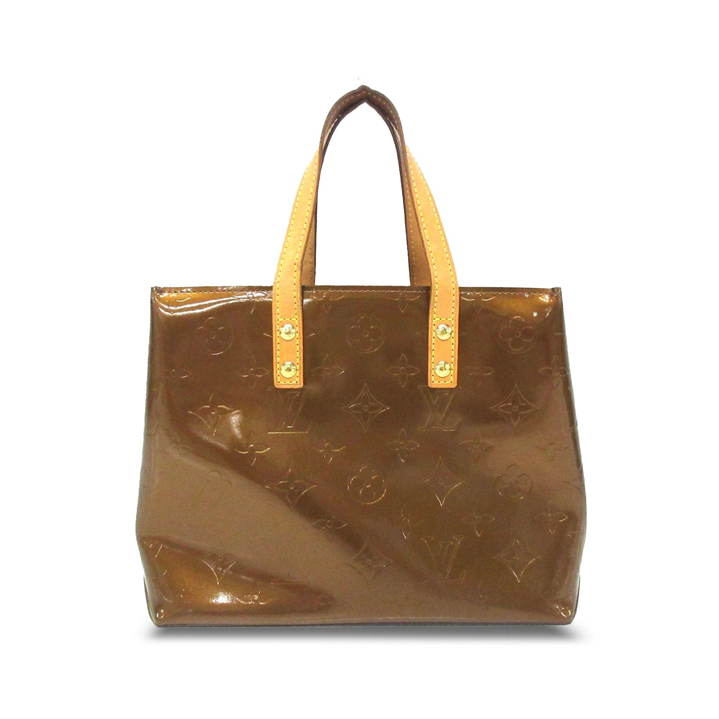 Brown Louis Vuitton Monogram Vernis Reade PM HandBag