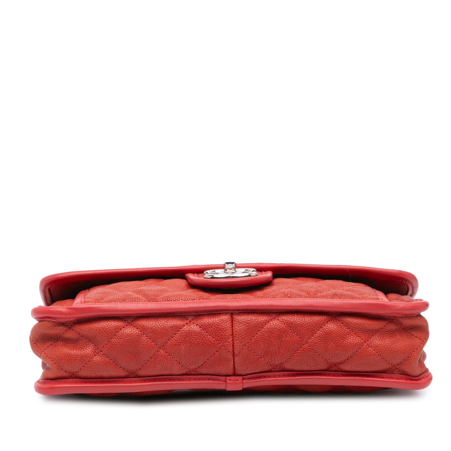 Red Chanel Medium Caviar French Riviera Flap Shoulder Bag