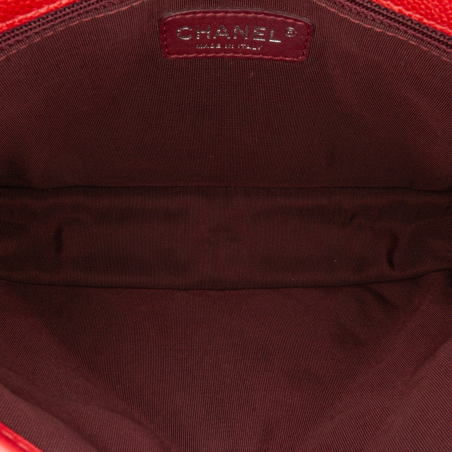 Red Chanel Medium Caviar French Riviera Flap Shoulder Bag