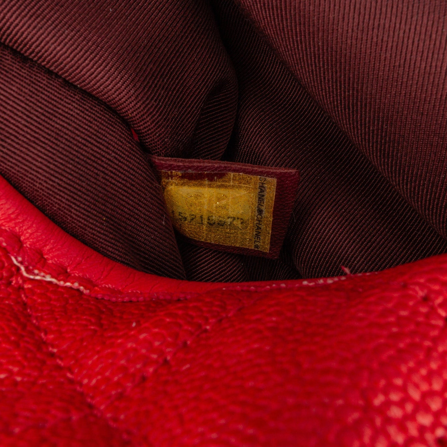 Red Chanel Medium Caviar French Riviera Flap Shoulder Bag