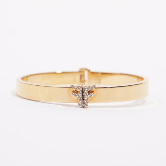 Fendi FF Bangle Gold Base Metal Small