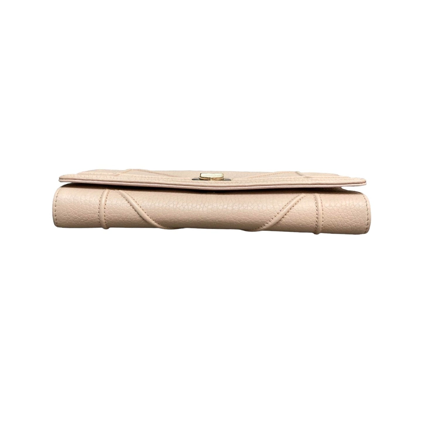 Diorama Chain Wallet Grained Calfskin Light Pink GHW