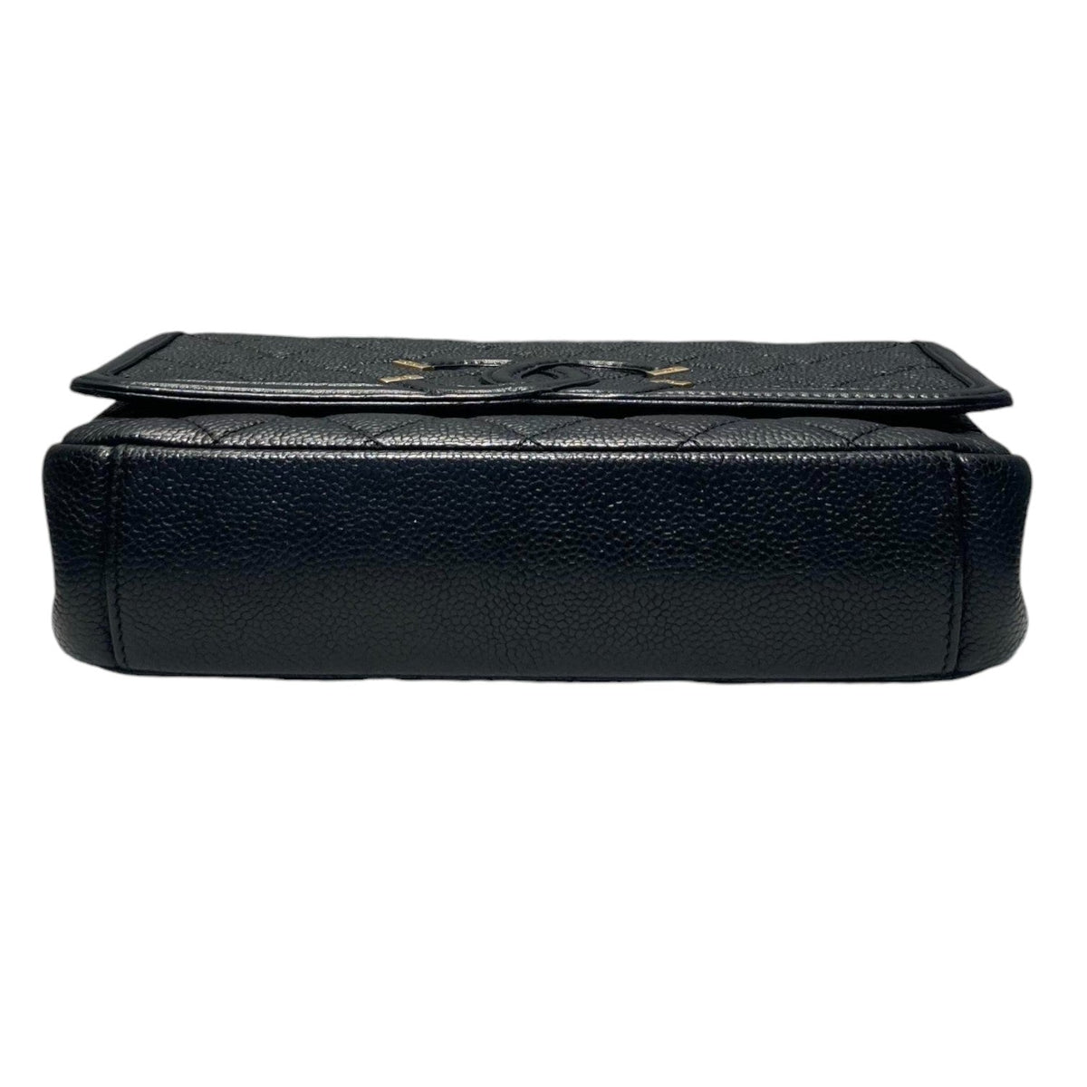 CC Filigree Flap Small Caviar Quilted Black GHW