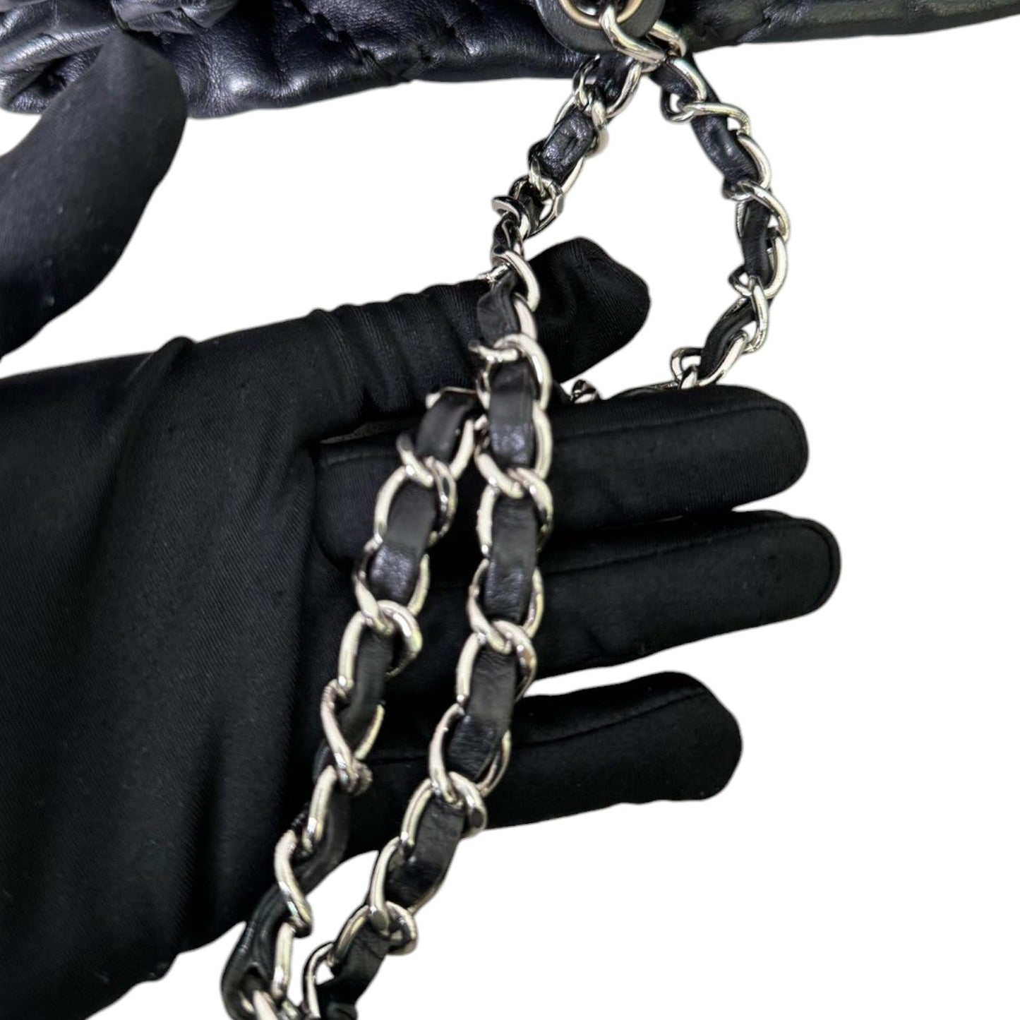 Love Me Tender Tote Large Calfskin Black SHW