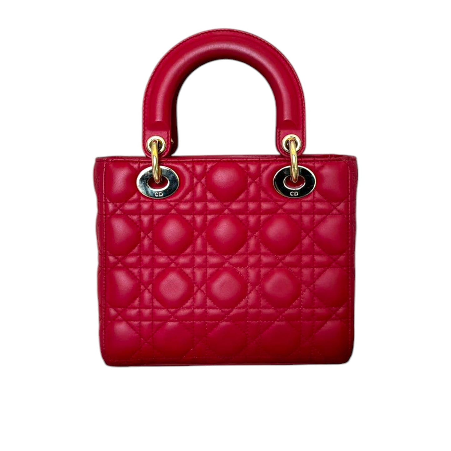 My ABCDior Lady Dior Lambskin Small Red GHW