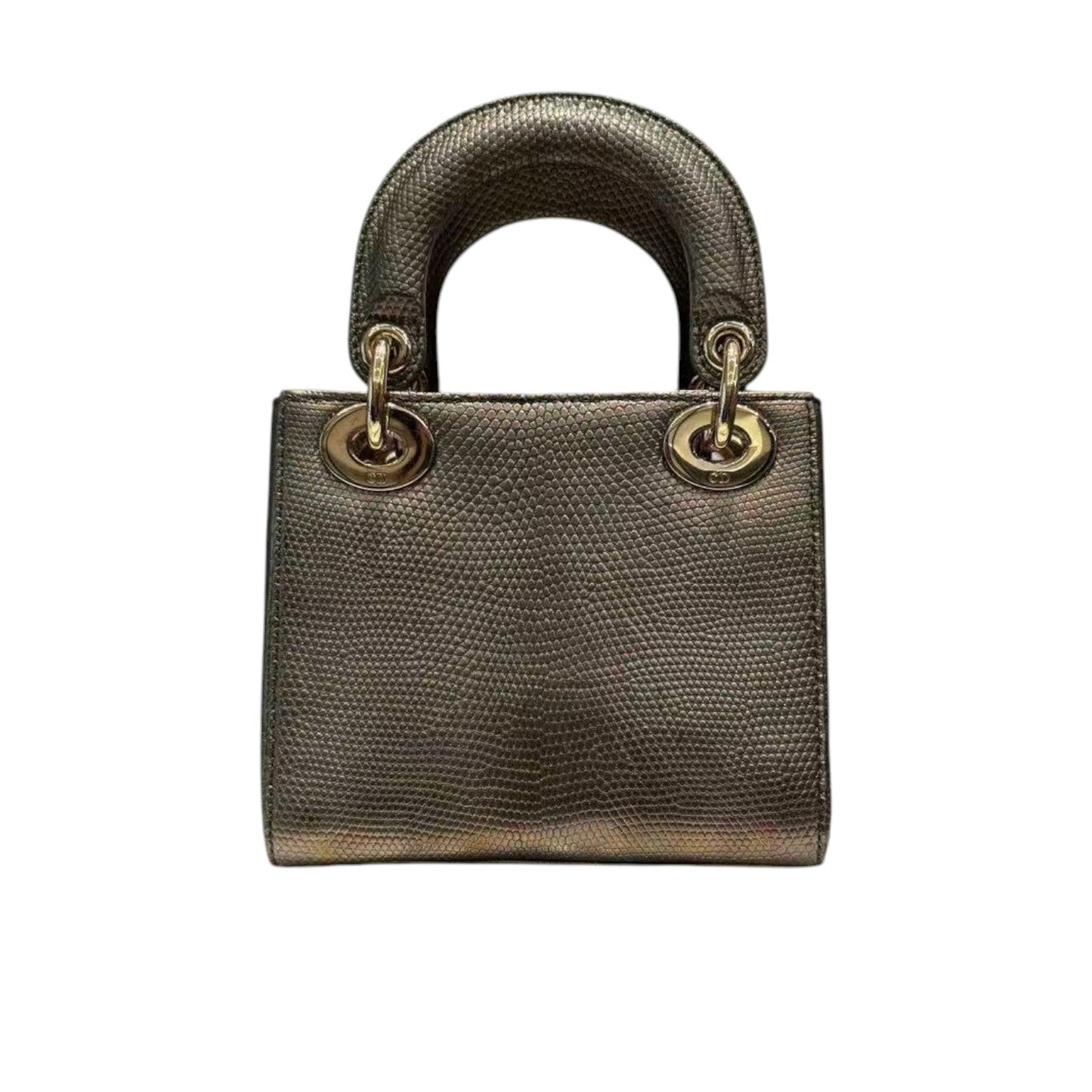 Lady Dior Mini Lizard Quilted Copper GHW