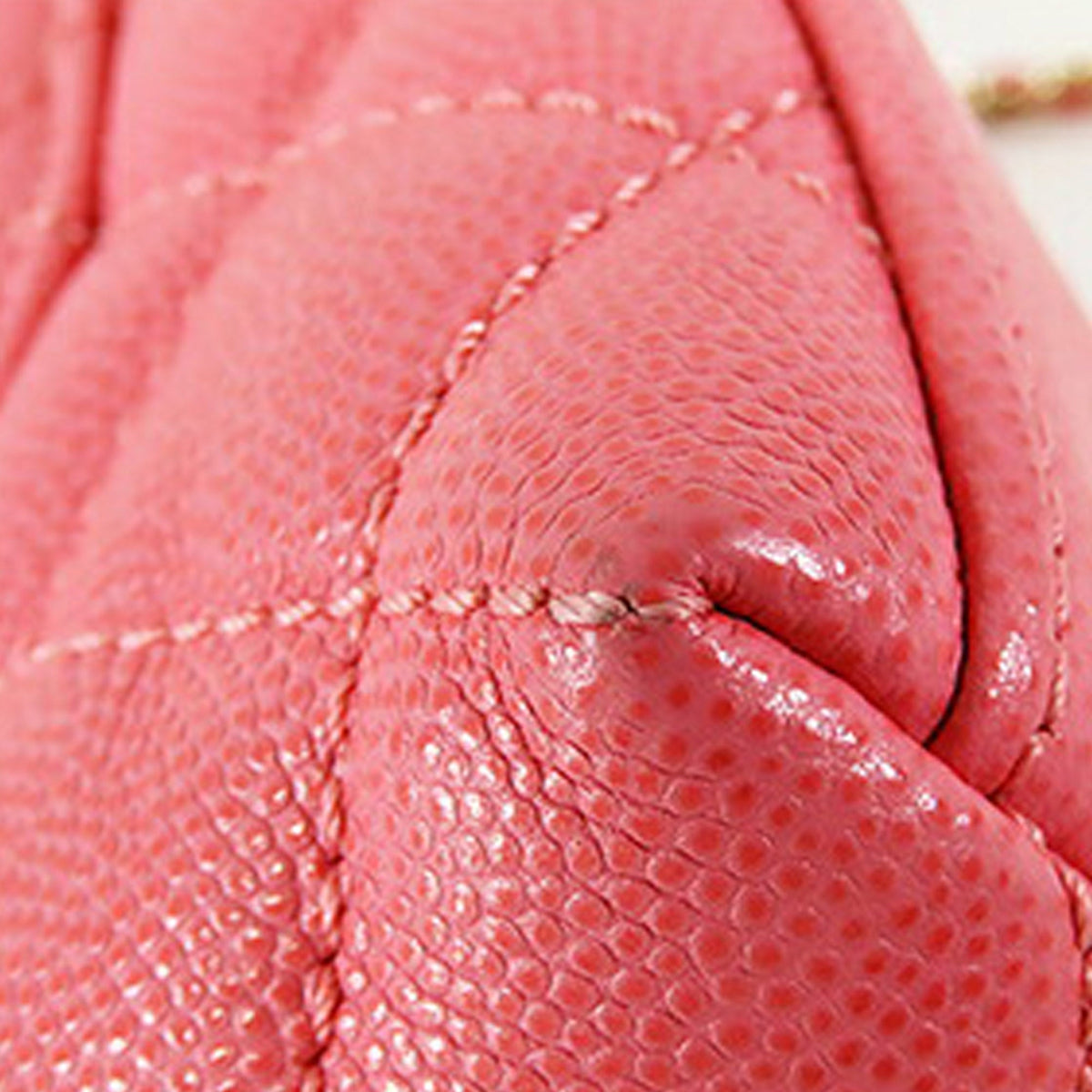 Pink Chanel Extra Mini Caviar and Lizard Embossed Coco Top Handle Bag Satchel
