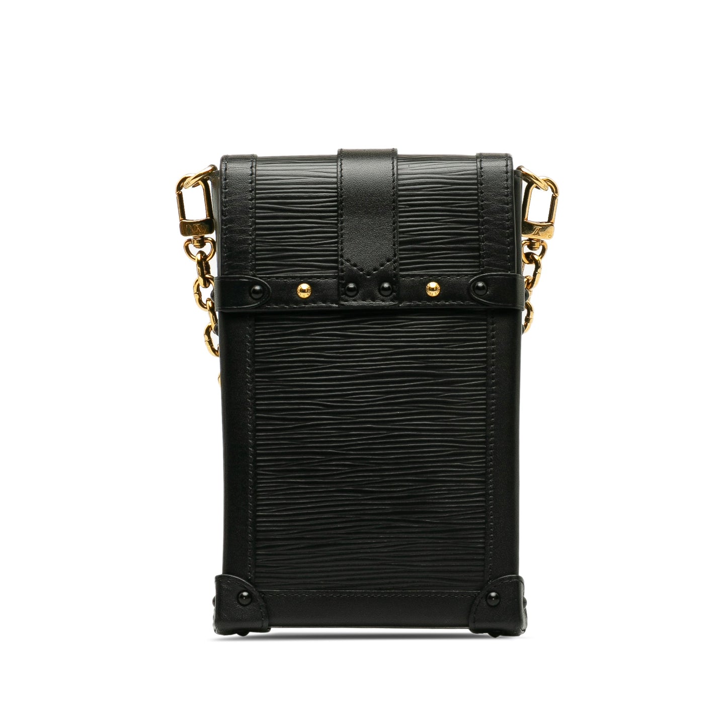 Black Louis Vuitton Epi Vertical Trunk Pochette Crossbody Bag